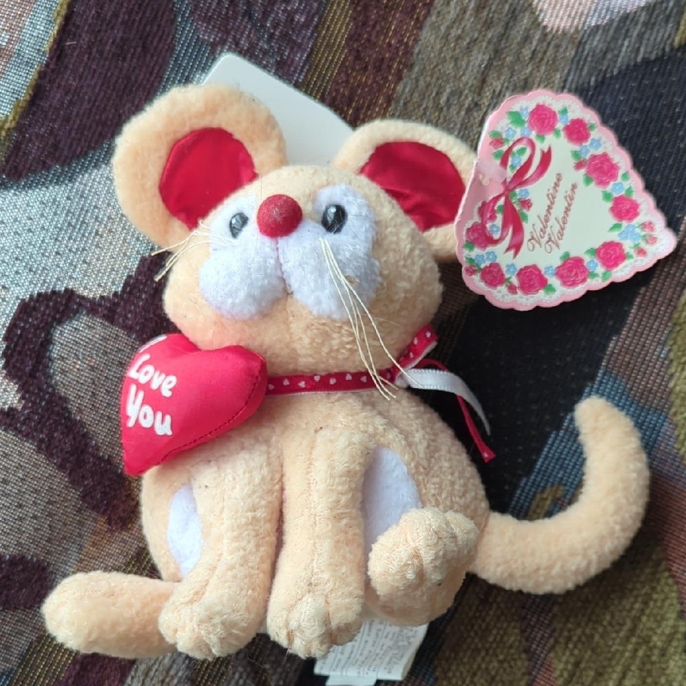 Cute Valentine's Day Plush Mouse🖍️